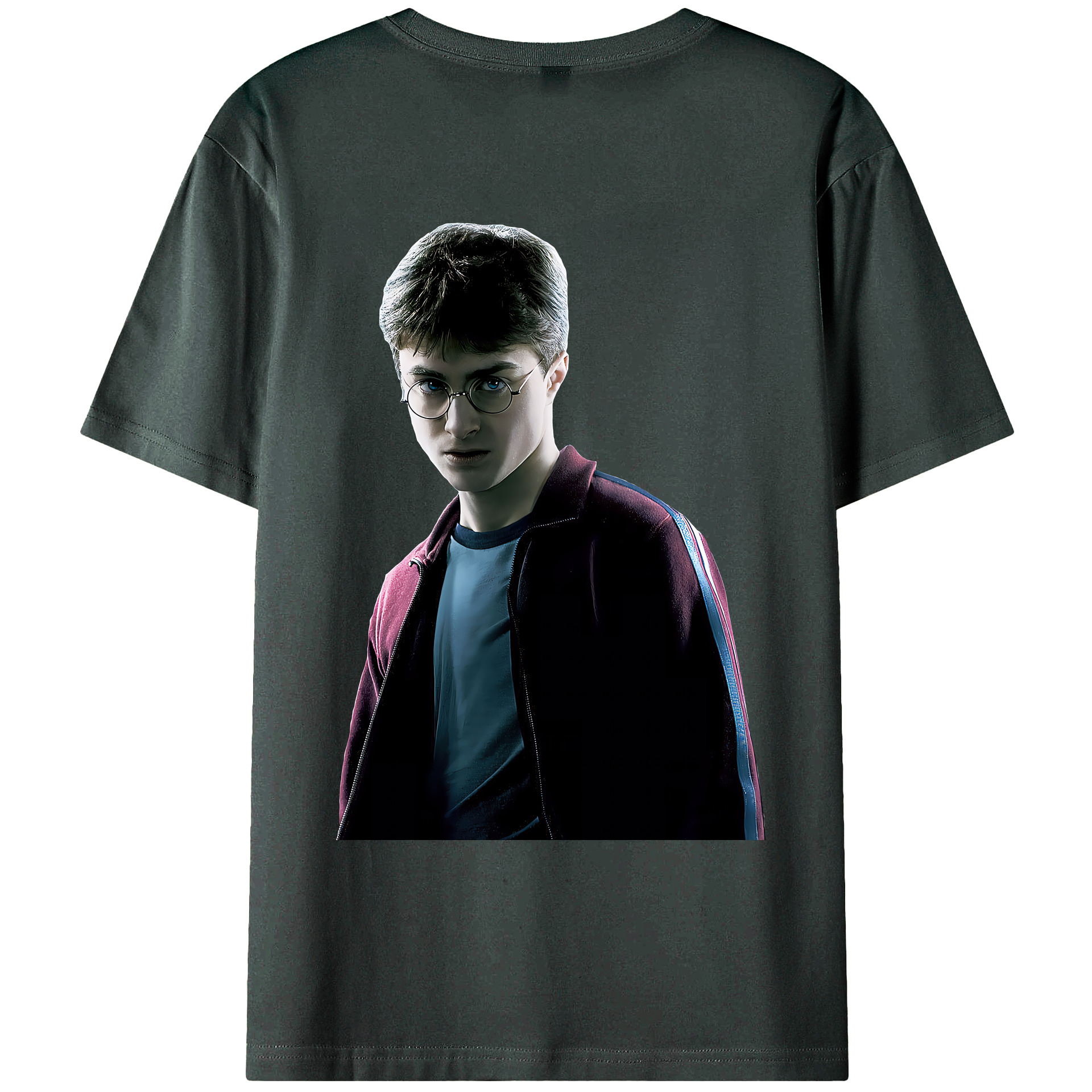（画像用） Harry Potter ハリー・ポッターシリーズ 綿100％ メンズ半袖Tシャツ（バックプリント） 通気性